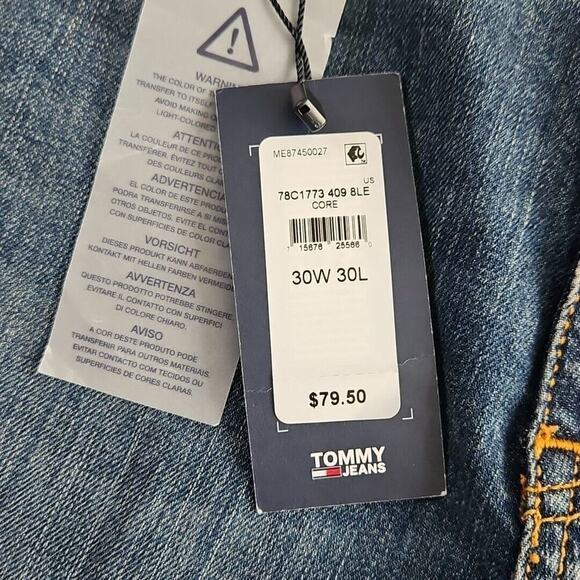 Tommy Hilfiger Jeans Women's 8 (30x30) Dark Wash Stretch Straight Style#78C1773 - Picture 9 of 16